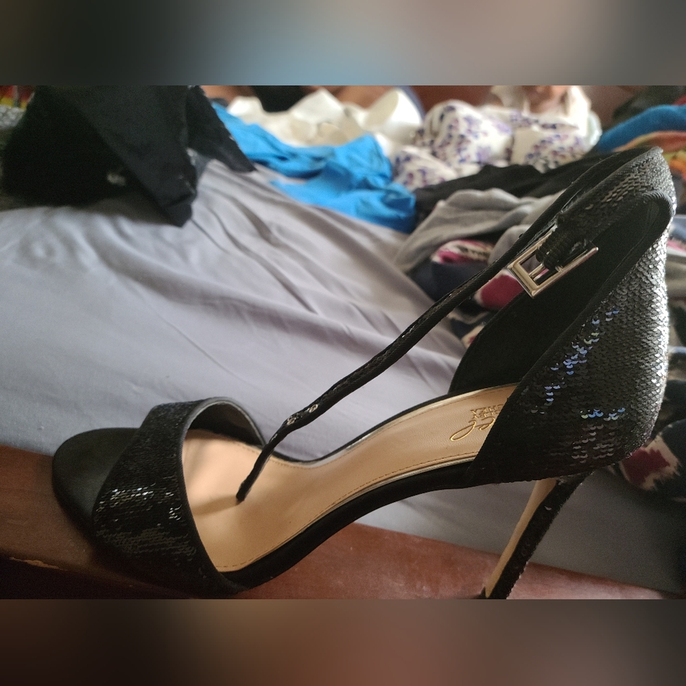 Black Sandal Shoes Size 10